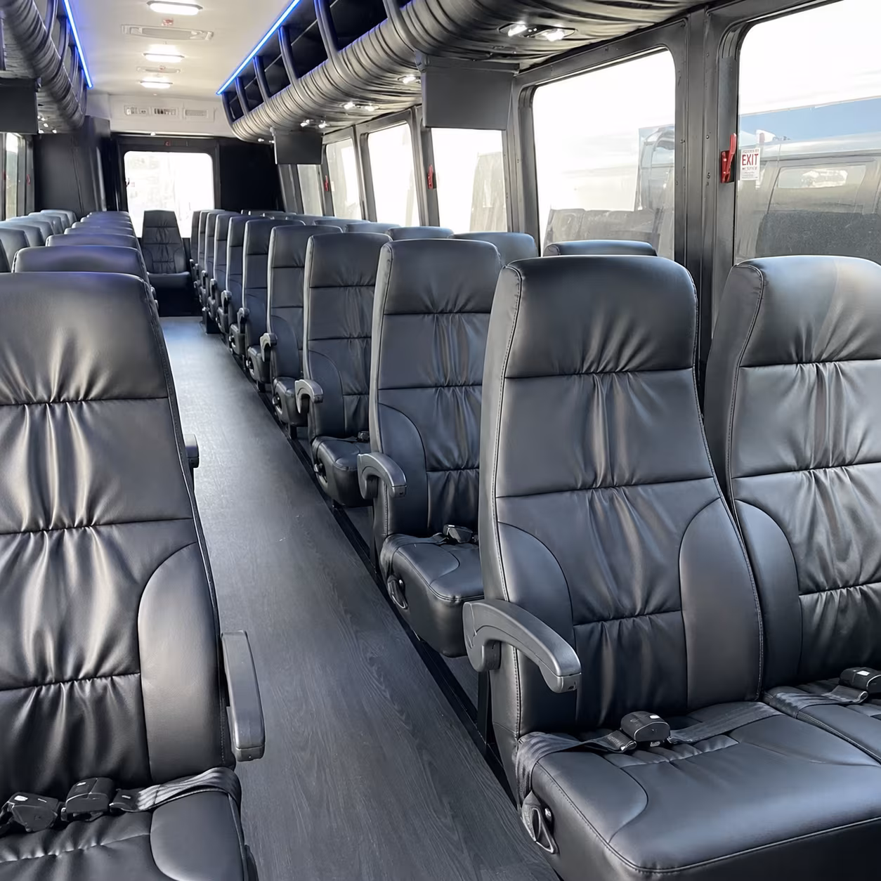 downey 30 passenger minibus inside