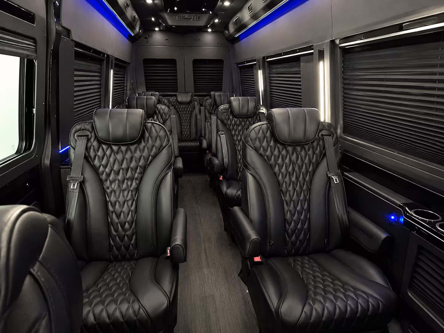 downey corporate transportation onboard seating