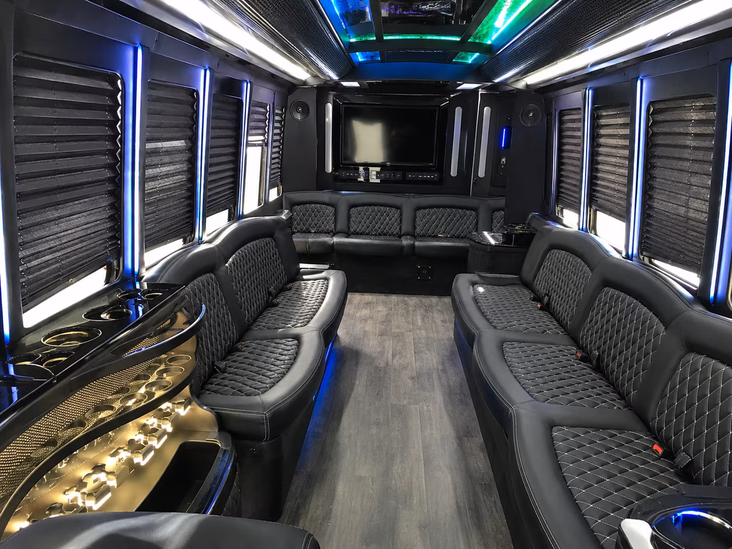 downey night out party bus rental