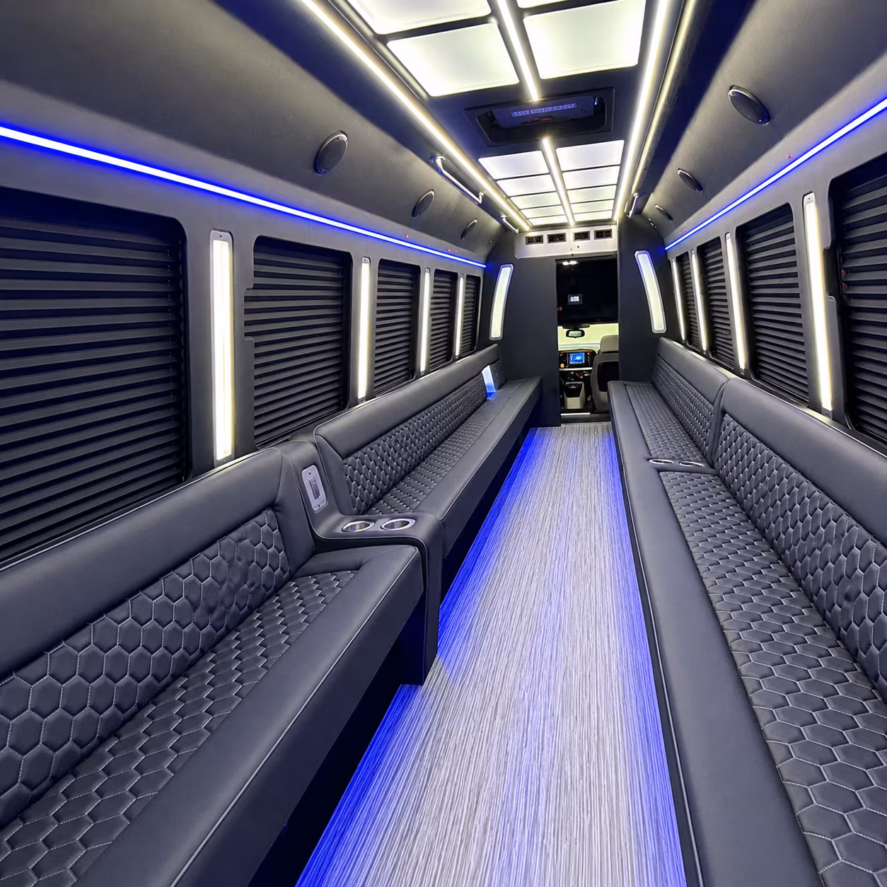 downey party bus interior