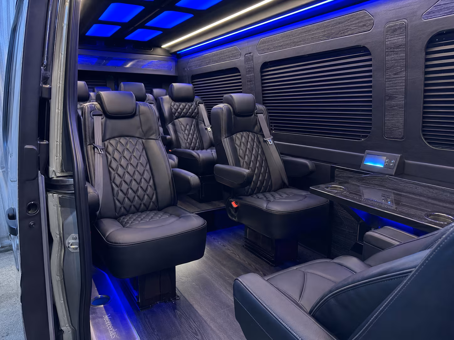 downey sprinter van with driver inside