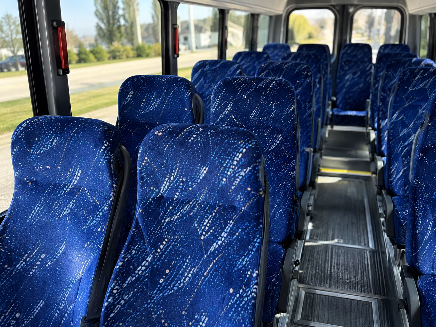 downey wedding transportation onboard seating